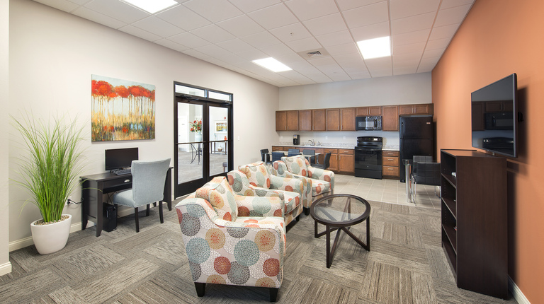 Lounge in leasing office